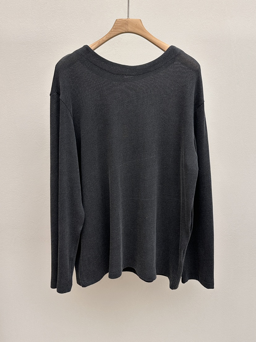 EFFERVESCENT韓國代購女裝新品職業熱賣推薦休閑26春夏長袖T恤evc/effervescent長袖T恤圖色4墨色