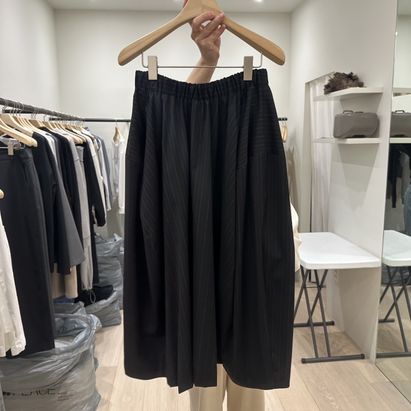 NOTTINGHAM/AVECNOUS韓國代購女士新款26春夏人氣休閑長裙MODEST/NOTTINGHAM長裙