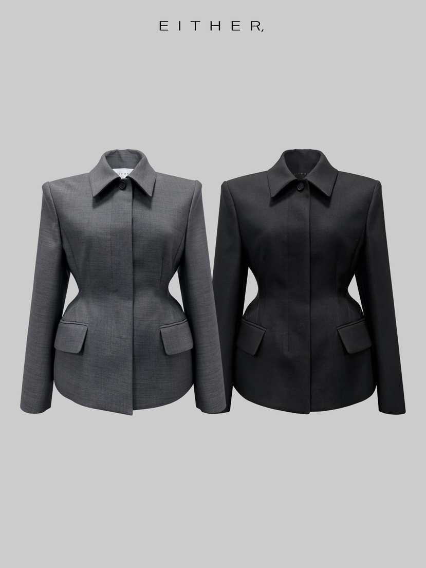 EITHER韓國東大門直郵女裝新款推薦職業人氣26春夏時尚夾克EITHER夾克