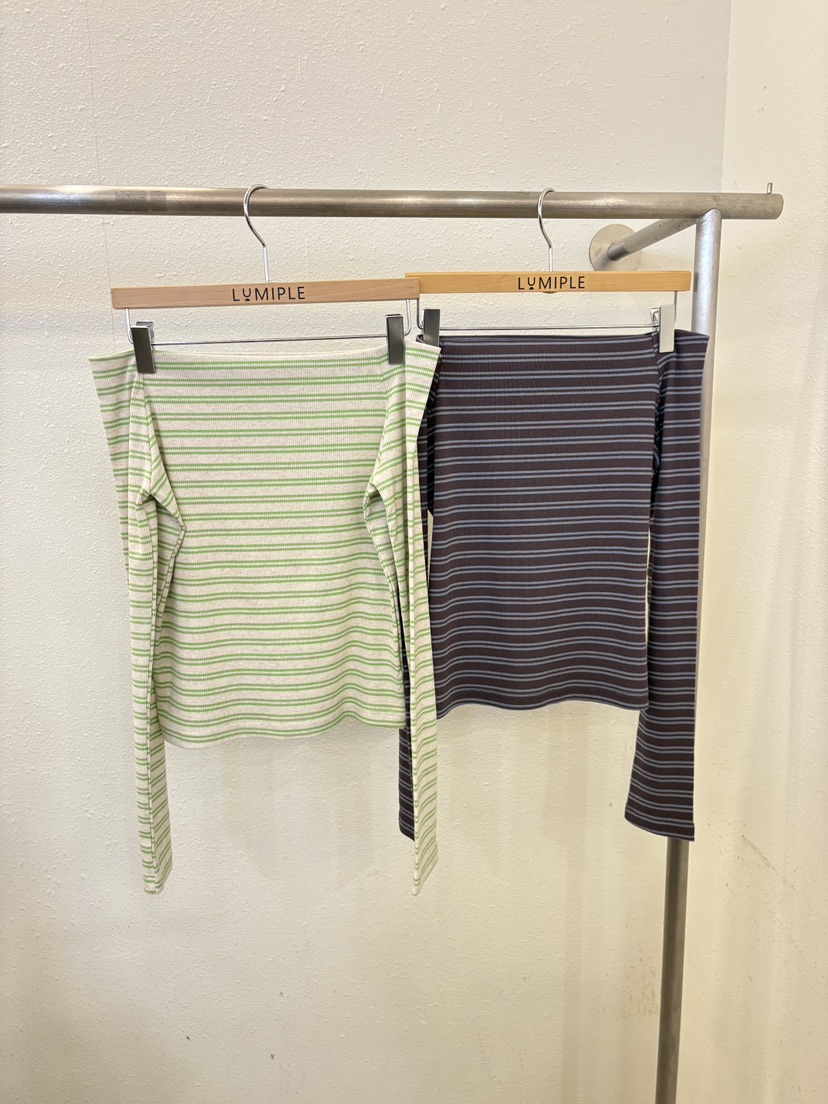 LUMIPLE韓國東大門直郵女裝新品職業人氣時尚長袖T恤露肩LUMIPLE長袖T恤