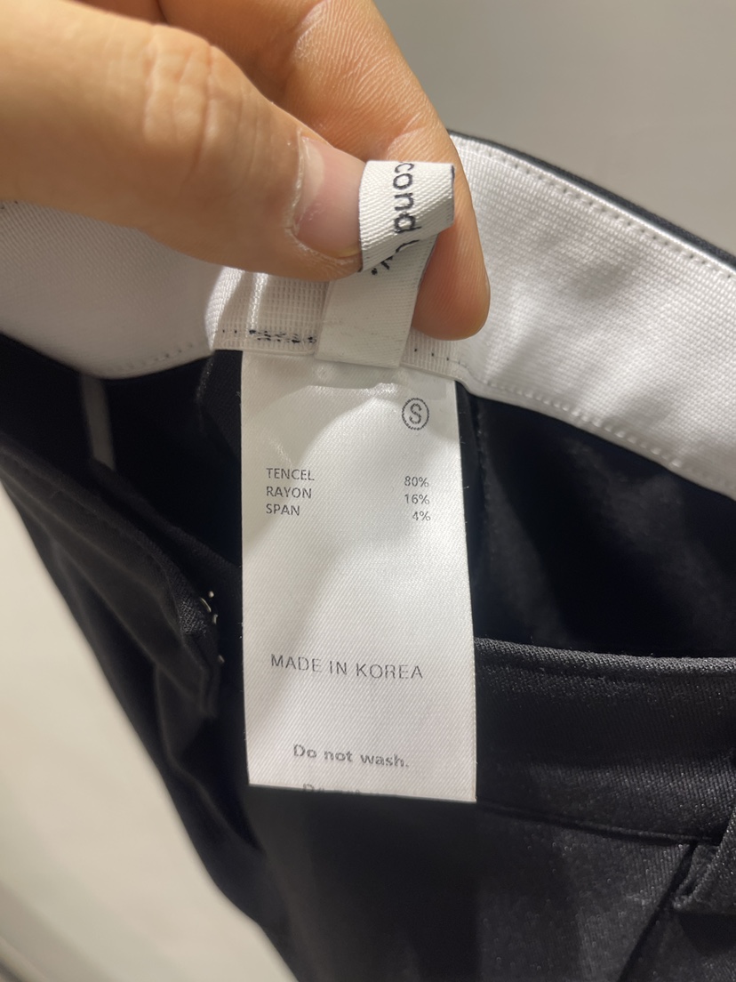 THE SECOND GROW/QUEENSRABBIT韓國直郵女裝新款人氣休閑褲腰帶THE SECOND GROW/QUEENSRABBIT休閑褲