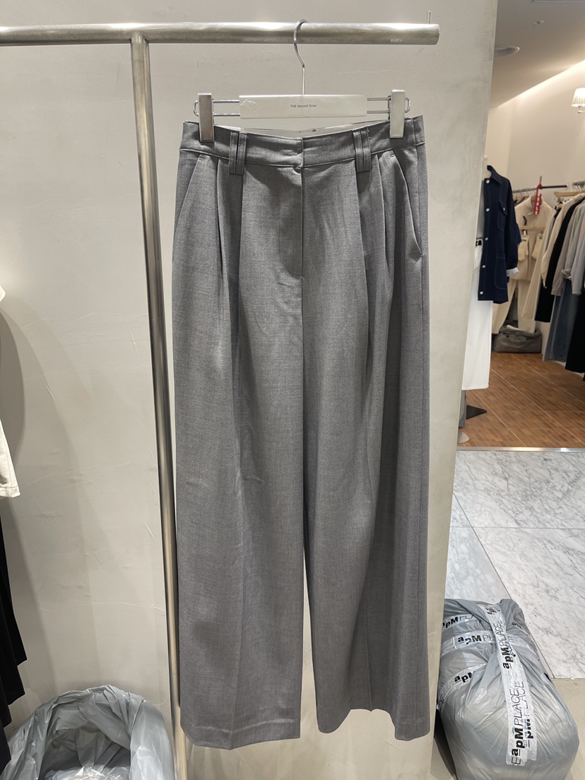 THE SECOND GROW/QUEENSRABBIT韓國直郵女裝新款人氣休閑褲腰帶THE SECOND GROW/QUEENSRABBIT休閑褲圖色2