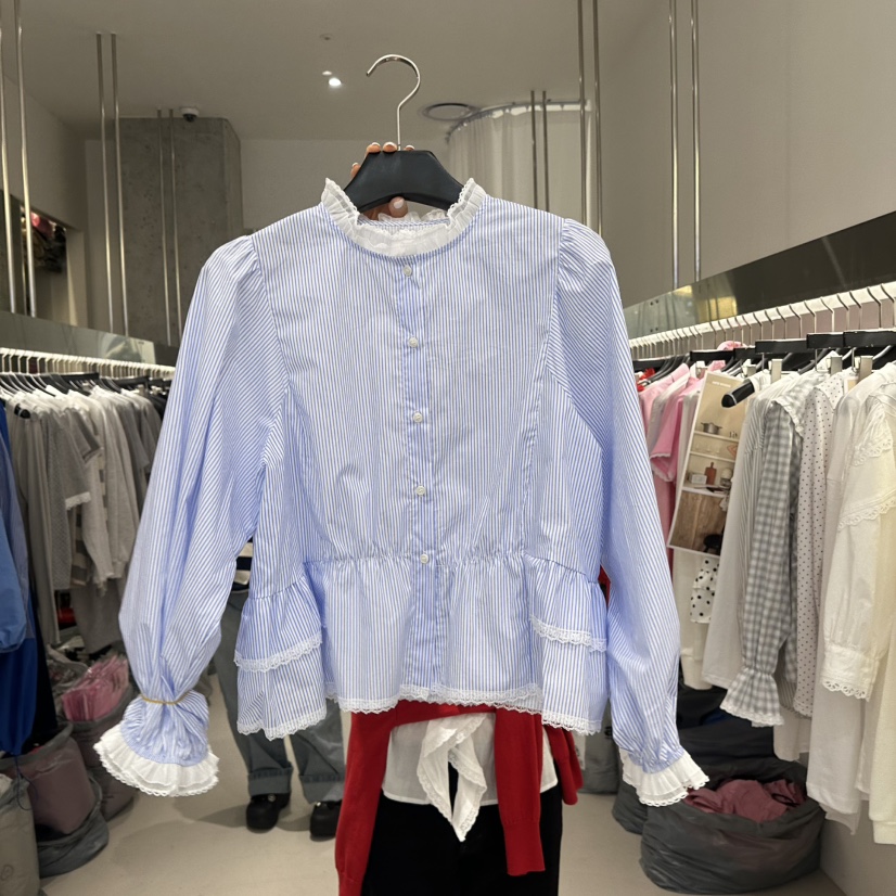 ARTE STUDIO/ATTENTION EDITORIAL韓國代購女士新品人氣襯衫蕾絲衫ARTE STUDIO/ATTENTION EDITORIAL襯衫/蕾絲衫圖色1