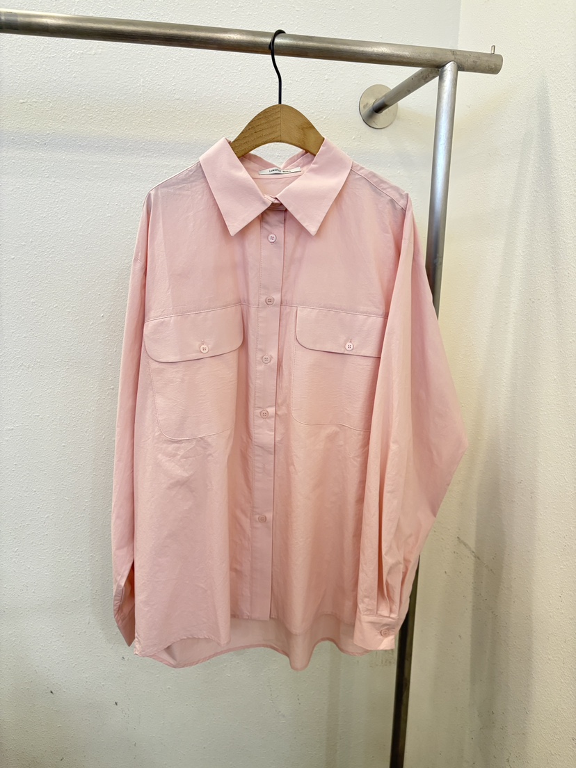 LUMIPLE韓國東大門代購女士新款人氣時尚襯衫蕾絲衫口袋寬松LUMIPLE襯衫/蕾絲衫圖色1