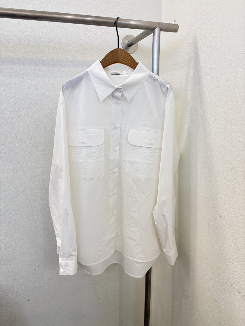 LUMIPLE韓國東大門代購女士新款人氣時尚襯衫蕾絲衫口袋寬松LUMIPLE襯衫/蕾絲衫圖色3