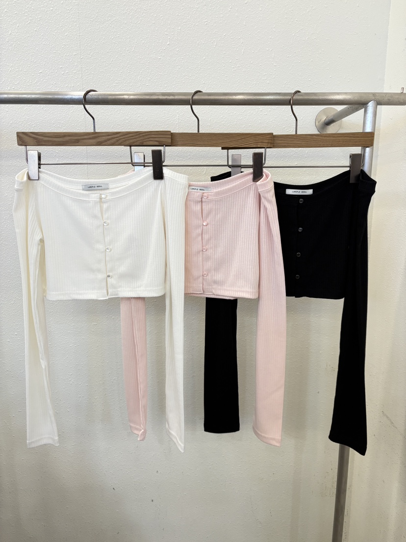 LUMIPLE韓國直郵女士新款時尚職業推薦休閑長袖T恤羊毛衫LUMIPLE長袖T恤