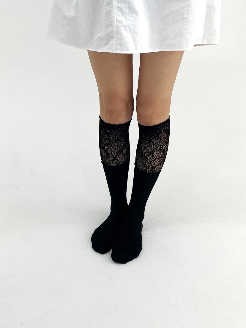 NICEALICE東大門實拍女裝新款熱賣26春夏休閑襪子蕾絲褶皺NICEALICE襪子