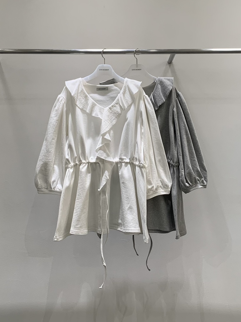 LOVE MOMENT韓國直郵女士新品熱賣職業真品連衣裙荷葉邊LOVE MOMENT連衣裙