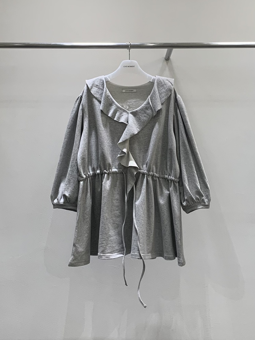 LOVE MOMENT韓國直郵女士新品熱賣職業真品連衣裙荷葉邊LOVE MOMENT連衣裙圖色2