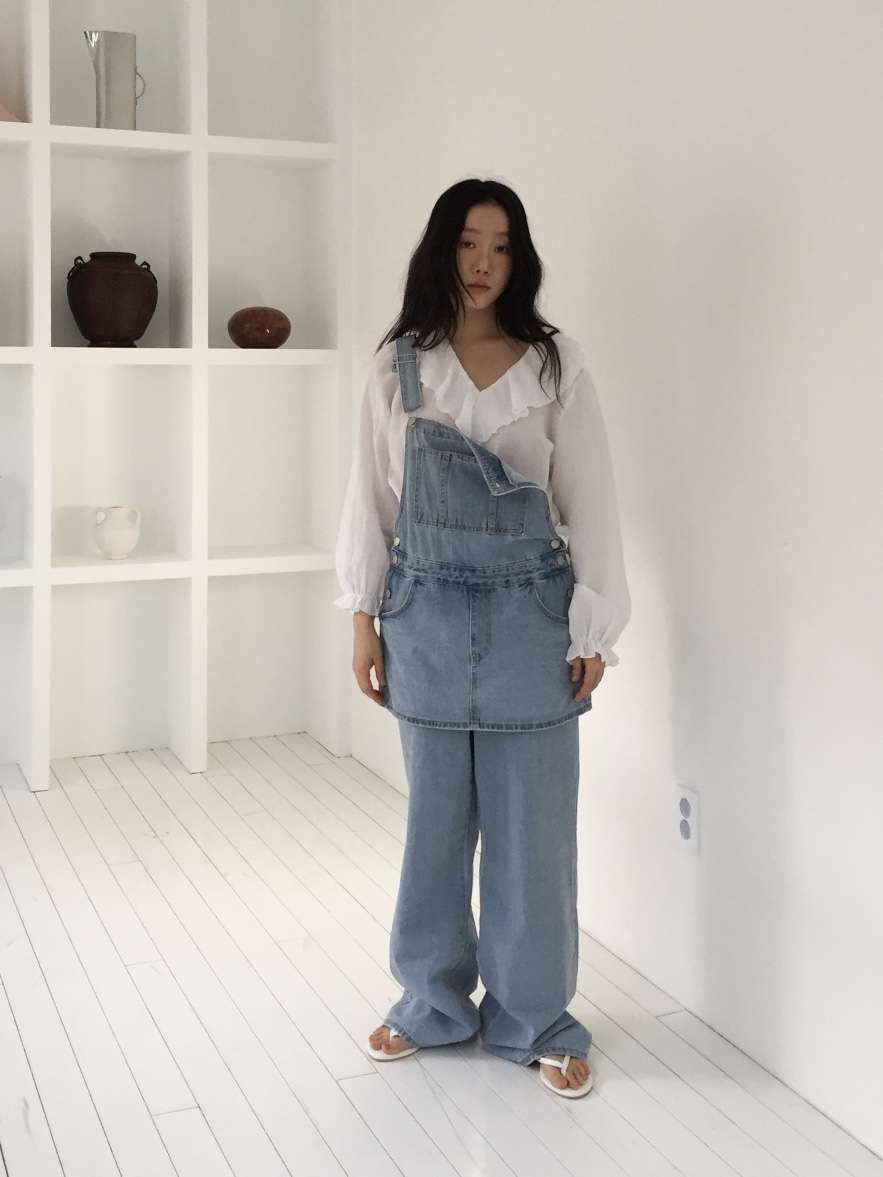 LOVE MOMENT東大門代購女裝新款休閑職業人氣背帶褲裹身裙LOVE MOMENT背帶褲