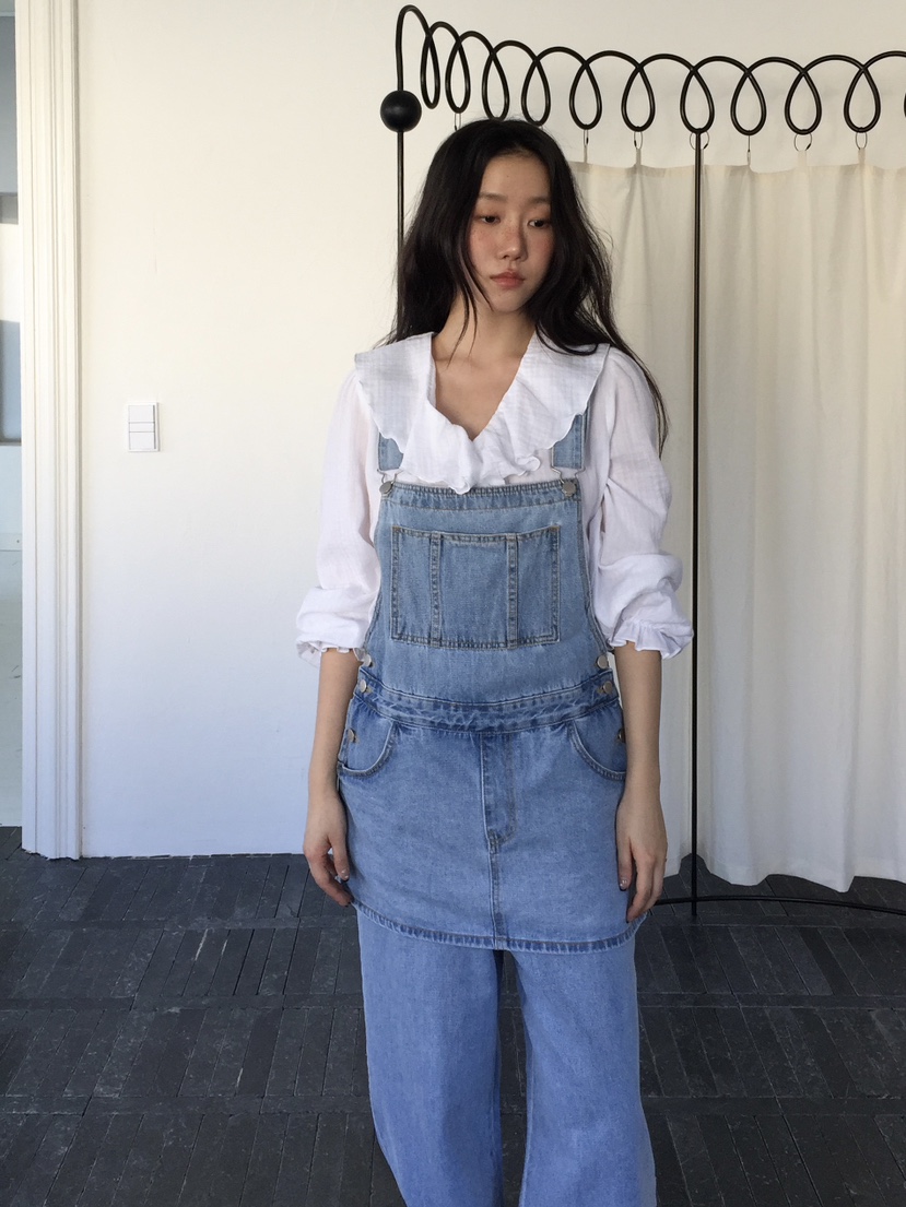 LOVE MOMENT東大門代購女裝新款休閑職業人氣背帶褲裹身裙LOVE MOMENT背帶褲