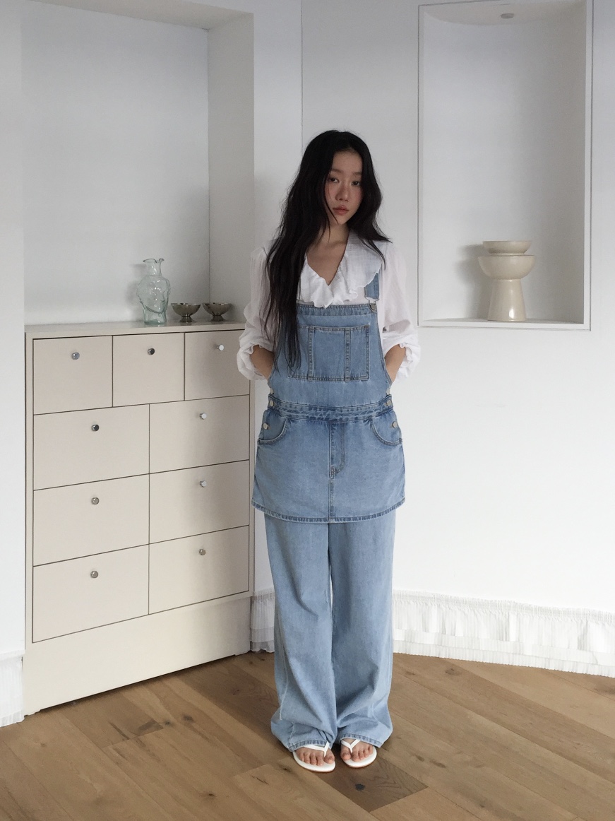 LOVE MOMENT東大門代購女裝新款休閑職業人氣背帶褲裹身裙LOVE MOMENT背帶褲