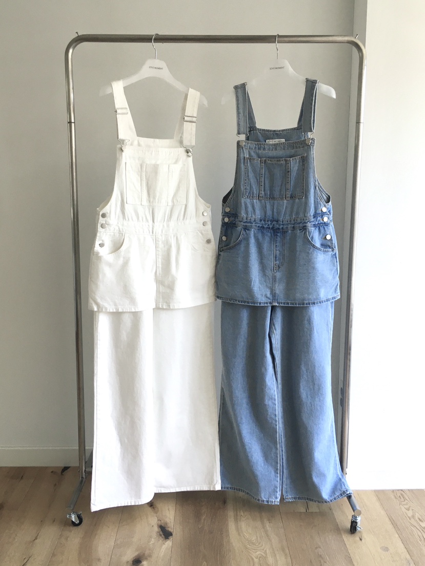 LOVE MOMENT東大門代購女裝新款休閑職業人氣背帶褲裹身裙LOVE MOMENT背帶褲