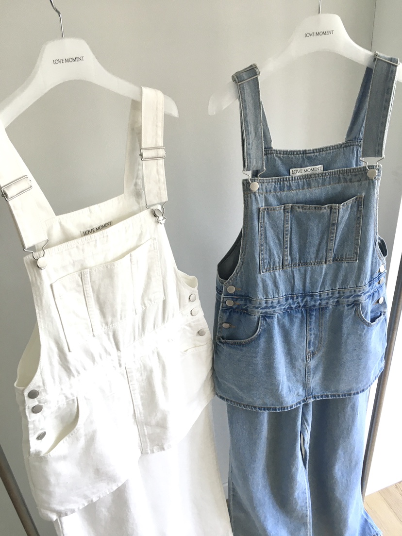 LOVE MOMENT東大門代購女裝新款休閑職業人氣背帶褲裹身裙LOVE MOMENT背帶褲