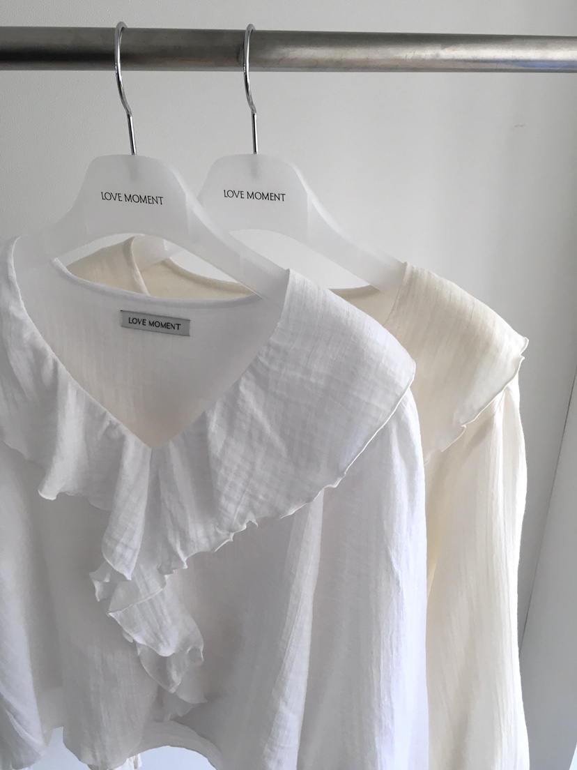 LOVE MOMENT韓國代購女裝新品休閑推薦熱賣26春夏襯衫蕾絲衫LOVE MOMENT襯衫/蕾絲衫