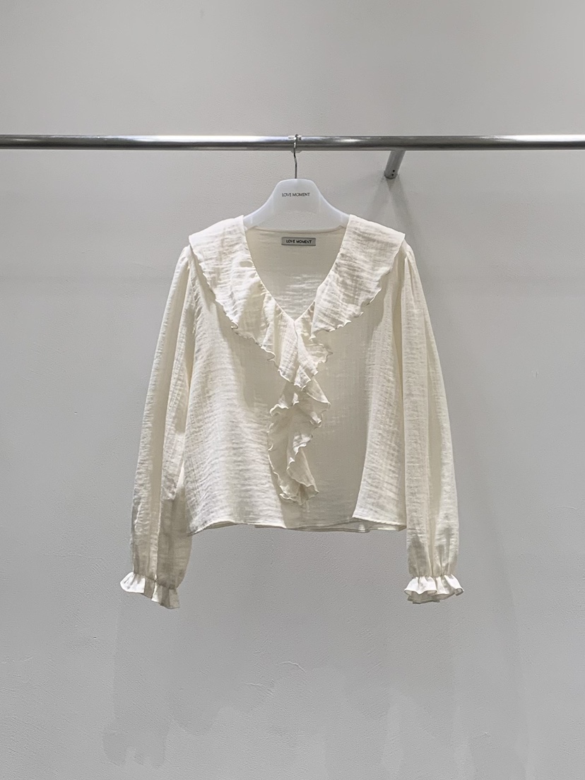 LOVE MOMENT韓國代購女裝新品休閑推薦熱賣26春夏襯衫蕾絲衫LOVE MOMENT襯衫/蕾絲衫圖色2