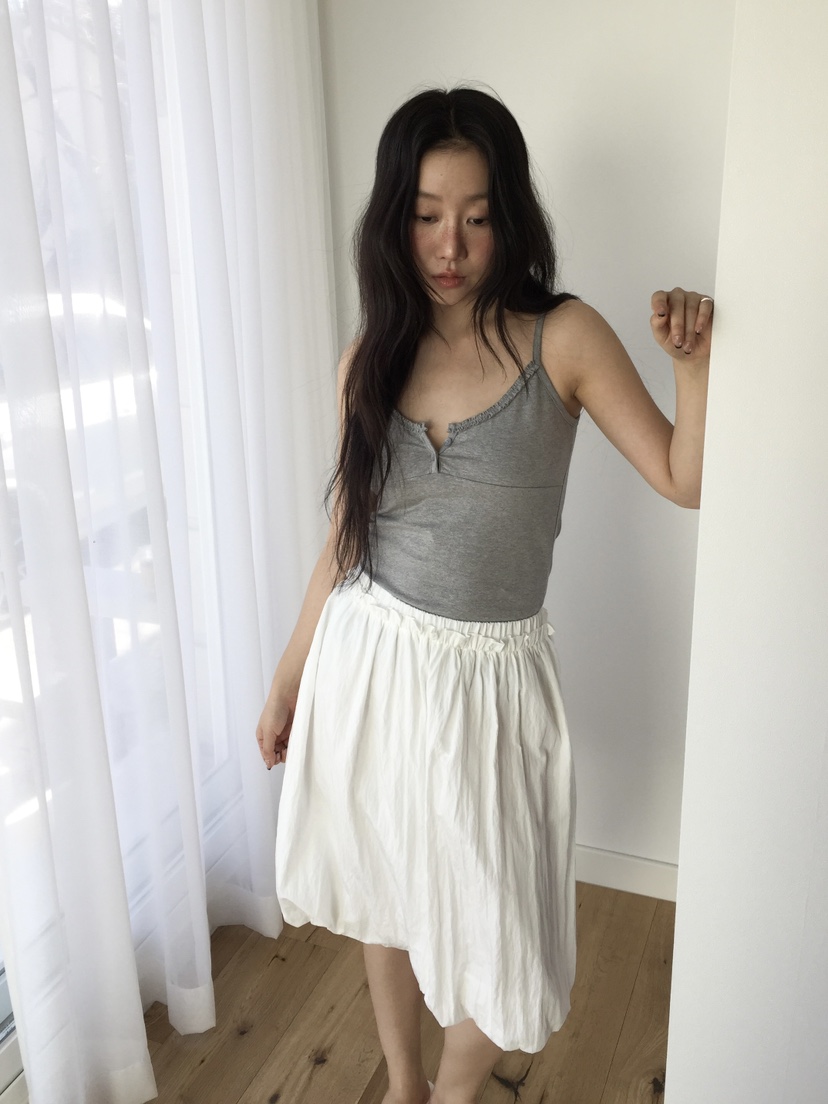 LOVE MOMENT東大門實拍女士新款職業人氣吊帶背心荷葉邊LOVE MOMENT吊帶/背心