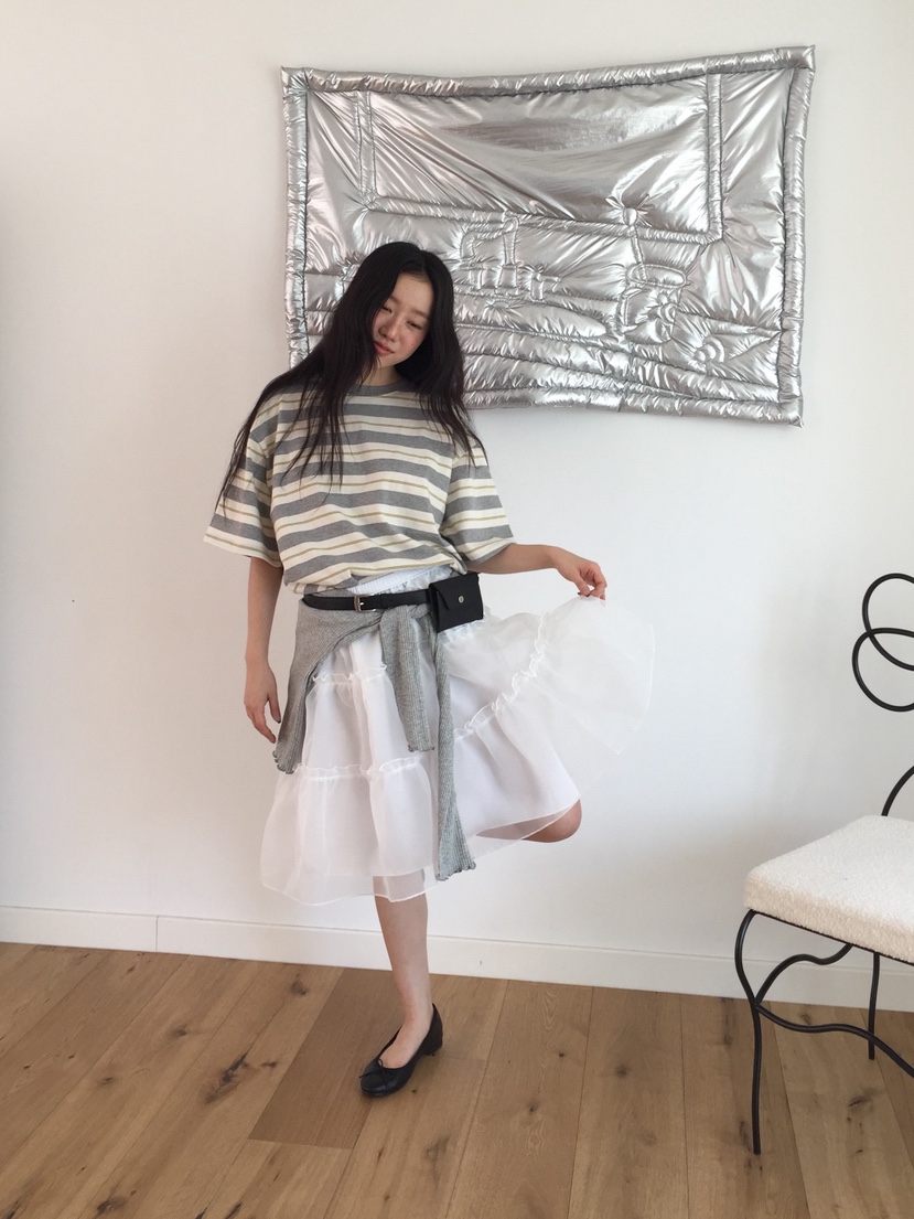 LOVE MOMENT東大門直郵女裝新款真品人氣半身裙中短裙緞面LOVE MOMENT半身裙/中短裙