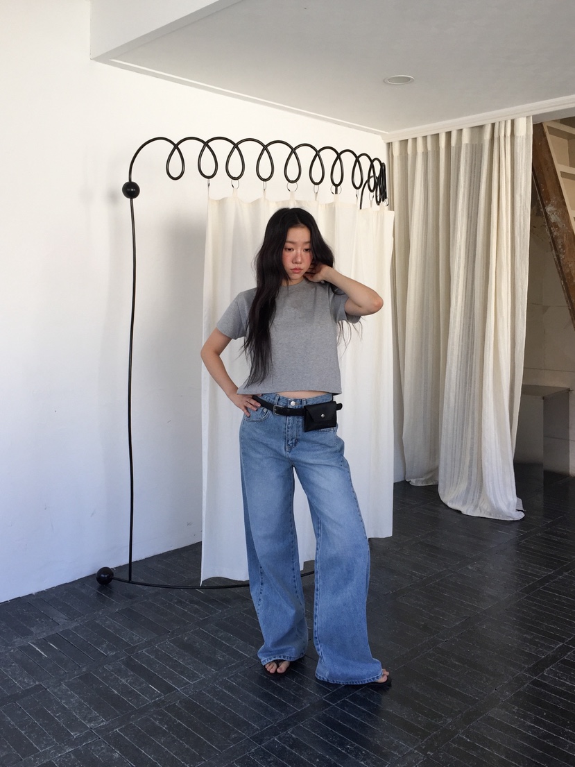 LOVE MOMENT韓國代購女士新品休閑人氣時尚熱賣真品牛仔褲LOVE MOMENT牛仔褲