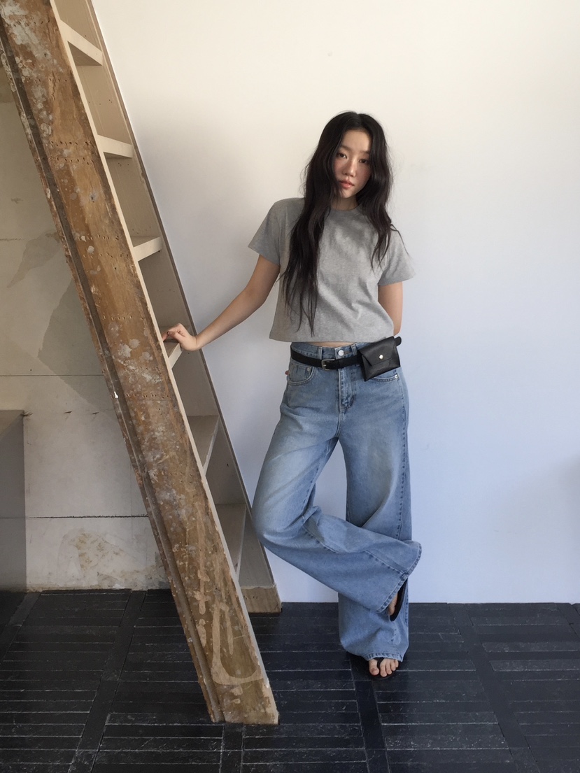 LOVE MOMENT韓國代購女士新品休閑人氣時尚熱賣真品牛仔褲LOVE MOMENT牛仔褲