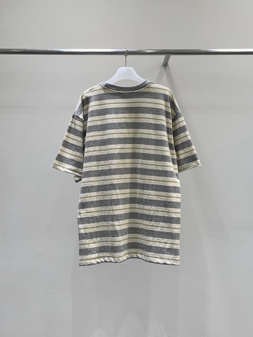 LOVE MOMENT東大門實拍女士新款職業真品26春夏熱賣T恤條紋LOVE MOMENTT恤