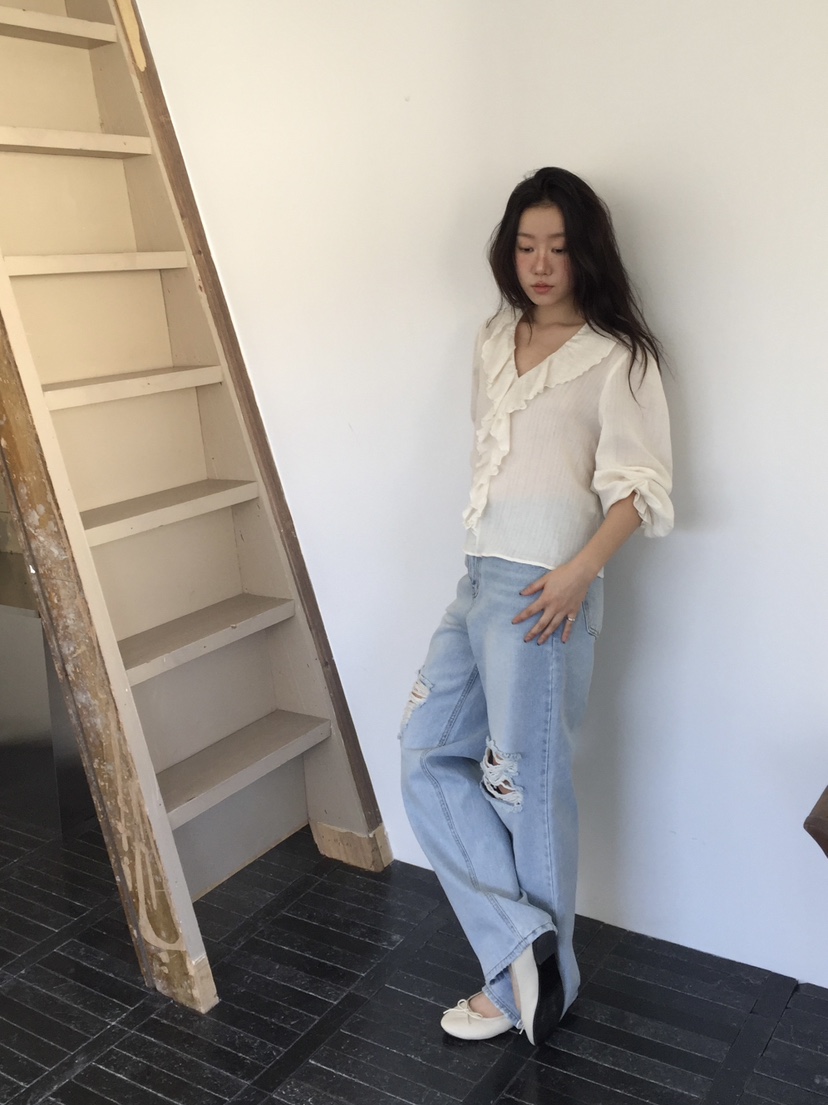 LOVE MOMENT韓國代購女裝新款人氣時尚推薦熱賣真品牛仔褲LOVE MOMENT牛仔褲