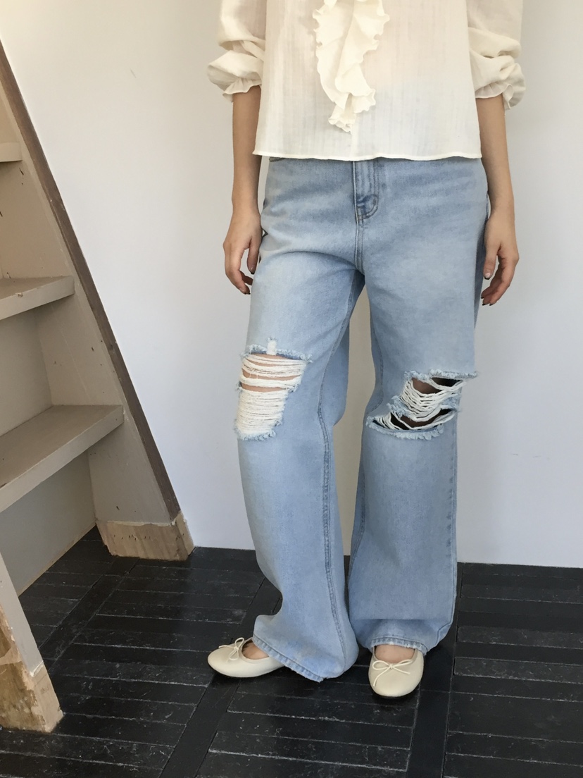 LOVE MOMENT韓國代購女裝新款人氣時尚推薦熱賣真品牛仔褲LOVE MOMENT牛仔褲