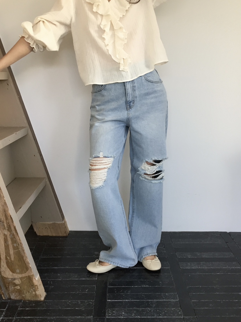 LOVE MOMENT韓國代購女裝新款人氣時尚推薦熱賣真品牛仔褲LOVE MOMENT牛仔褲