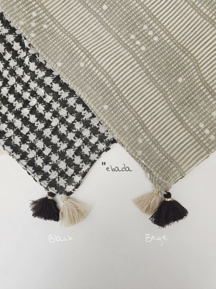 EBADA東大門代購女裝新品推薦職業26春夏時尚圍巾披肩流蘇EBADA圍巾/披肩