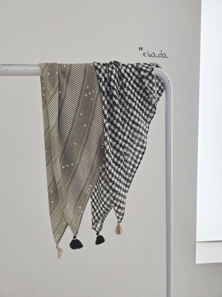 EBADA東大門代購女裝新品推薦職業26春夏時尚圍巾披肩流蘇EBADA圍巾/披肩