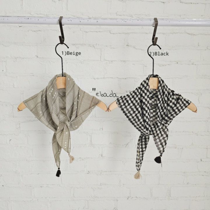 EBADA東大門代購女裝新品推薦職業26春夏時尚圍巾披肩流蘇EBADA圍巾/披肩