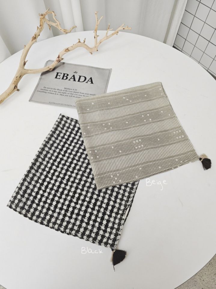 EBADA東大門代購女裝新品推薦職業26春夏時尚圍巾披肩流蘇EBADA圍巾/披肩