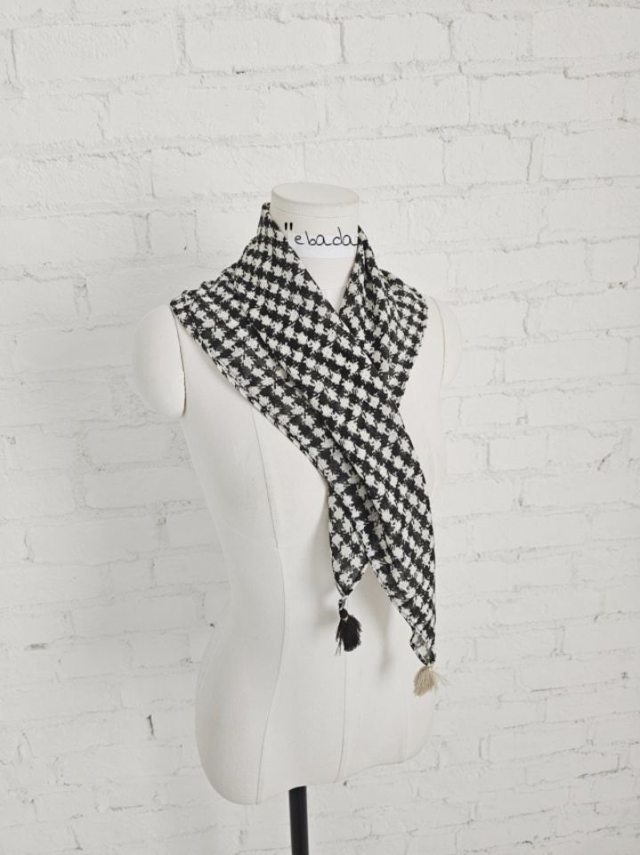 EBADA東大門代購女裝新品推薦職業26春夏時尚圍巾披肩流蘇EBADA圍巾/披肩圖色2