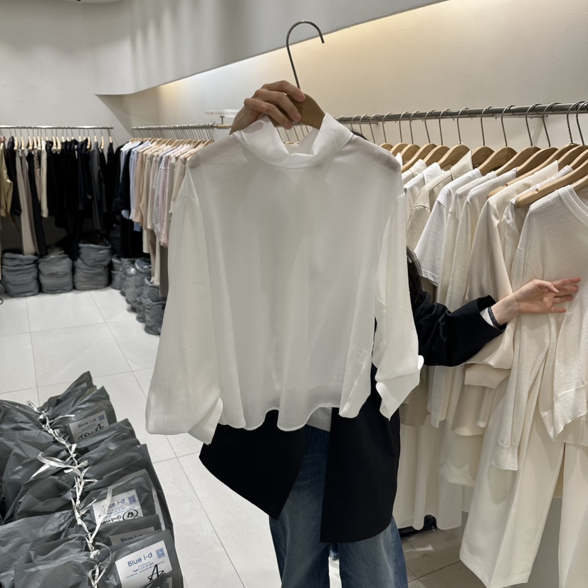 BLUEI-D/N SHARP韓國直郵女裝新款時尚26春夏襯衫蕾絲衫Blue i-d/N SHARP襯衫/蕾絲衫圖色1