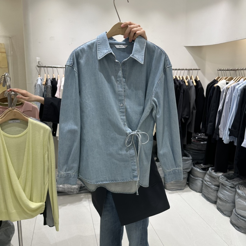 BLUEI-D/N SHARP韓國直郵女士新品26春夏職業襯衫蕾絲衫Blue i-d/N SHARP襯衫/蕾絲衫圖色1