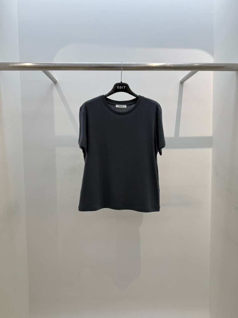 EDIT韓國直郵女裝新款真品推薦職業休閑人氣時尚26春夏T恤EDITT恤圖色3墨色
