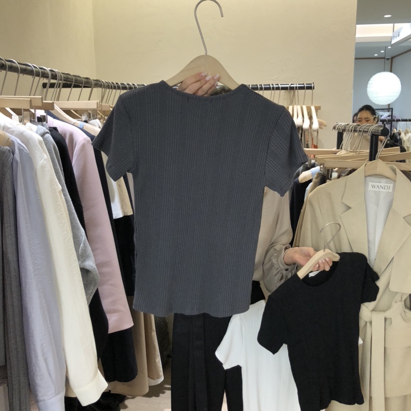 W AND J韓國直郵女裝新品26春夏人氣休閑熱賣真品時尚T恤W AND JT恤