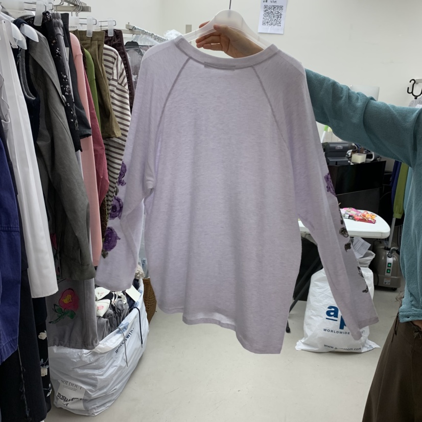 SOLD OUT東大門直郵女士新品26春夏真品時尚職業長袖T恤SOLD OUT長袖T恤