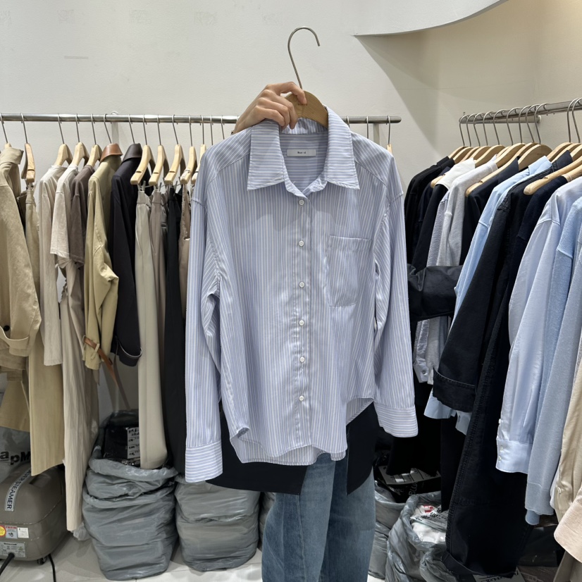 BLUEI-D/N SHARP韓國直郵女裝新款時尚推薦襯衫蕾絲衫Blue i-d/N SHARP襯衫/蕾絲衫圖色2