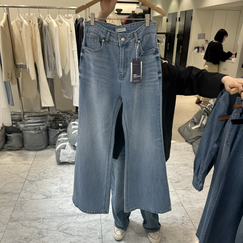 BLUEI-D/N SHARP東大門實拍女士新品休閑牛仔褲不含腰帶Blue i-d/N SHARP牛仔褲圖色1