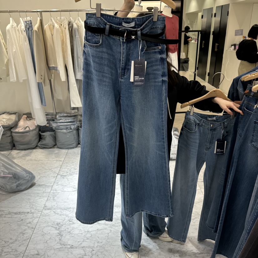 BLUEI-D/N SHARP東大門實拍女士新品休閑牛仔褲不含腰帶Blue i-d/N SHARP牛仔褲圖色2