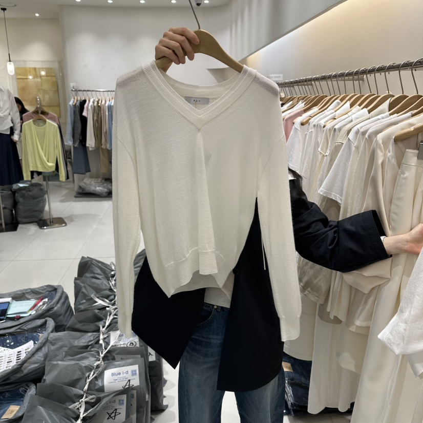 BLUEI-D/N SHARP韓國直郵女裝新款時尚休閑熱賣針織衫Blue i-d/N SHARP針織衫圖色1