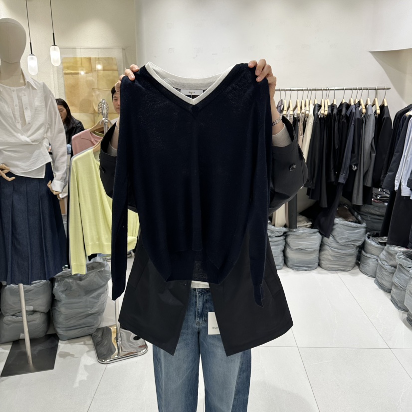 BLUEI-D/N SHARP韓國直郵女裝新款時尚休閑熱賣針織衫Blue i-d/N SHARP針織衫圖色4