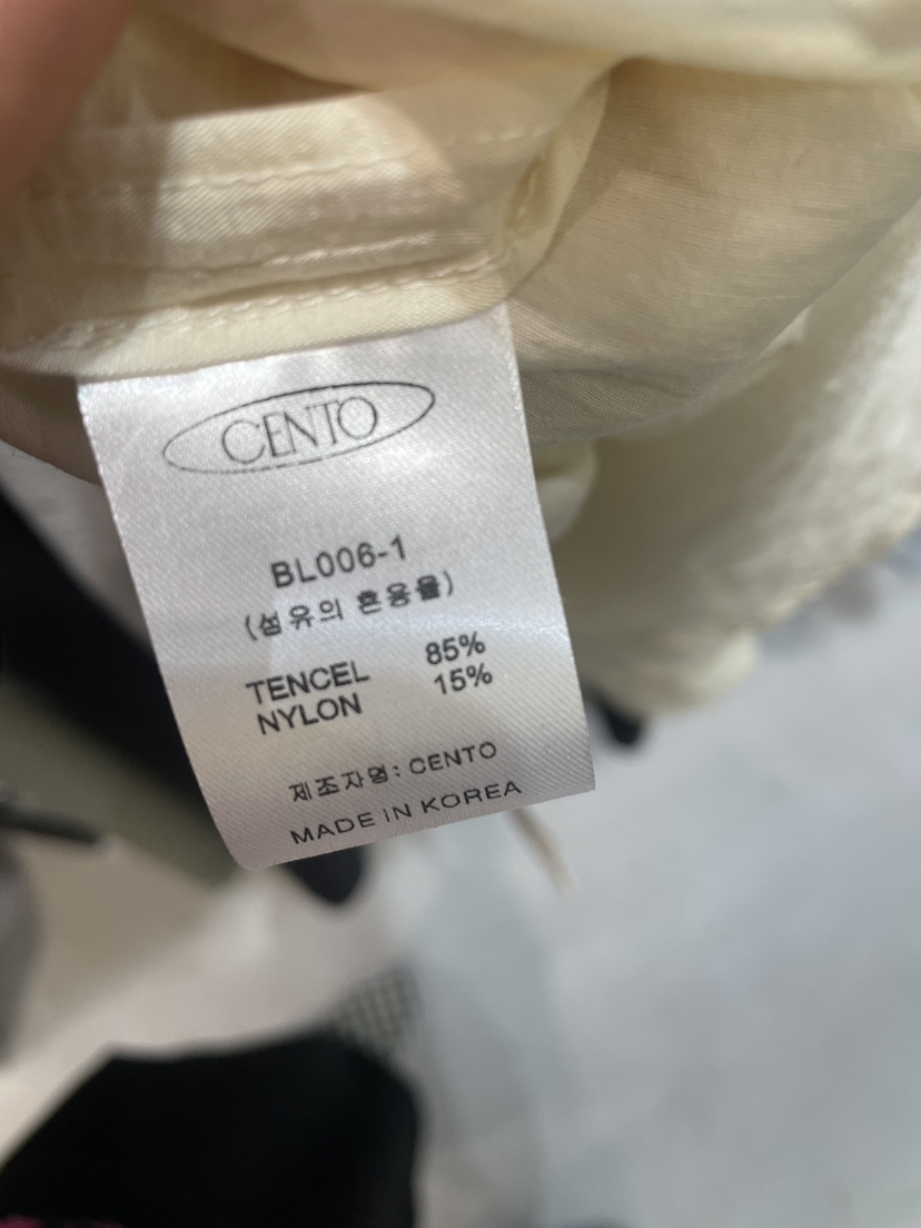 CENTO東大門實拍女裝新款26春夏職業時尚真品熱賣襯衫蕾絲衫CENTO襯衫/蕾絲衫