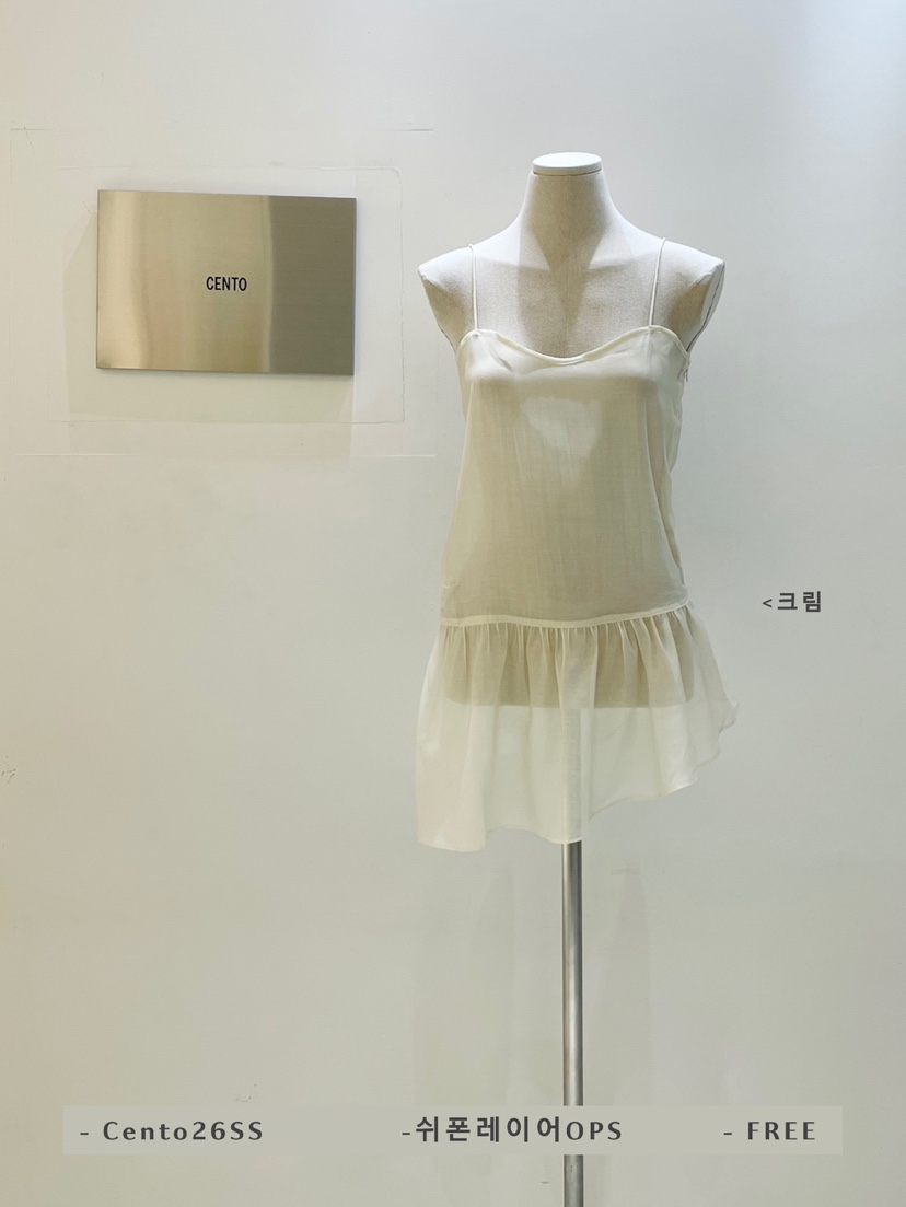 CENTO韓國代購女士新款休閑真品推薦職業人氣熱賣連衣裙雪紡CENTO連衣裙圖色1