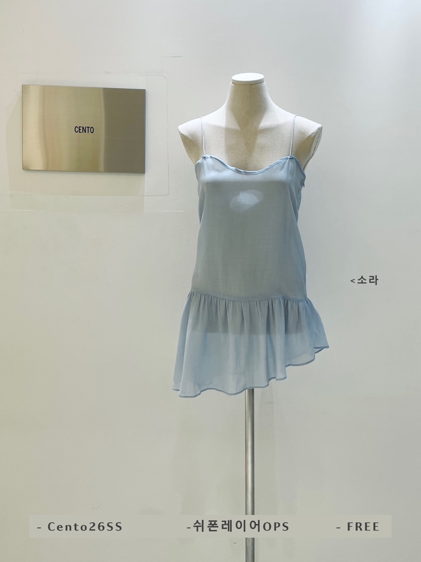 CENTO韓國代購女士新款休閑真品推薦職業人氣熱賣連衣裙雪紡CENTO連衣裙圖色2