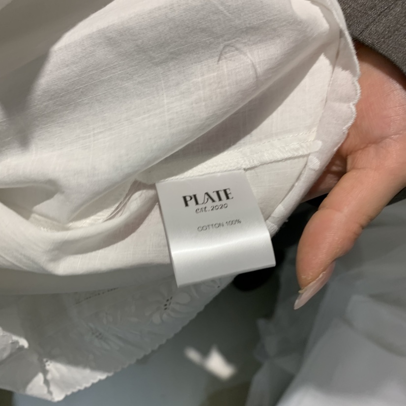 PLATE韓國直郵女裝新品26春夏時尚熱賣人氣真品襯衫蕾絲衫PLATE襯衫/蕾絲衫