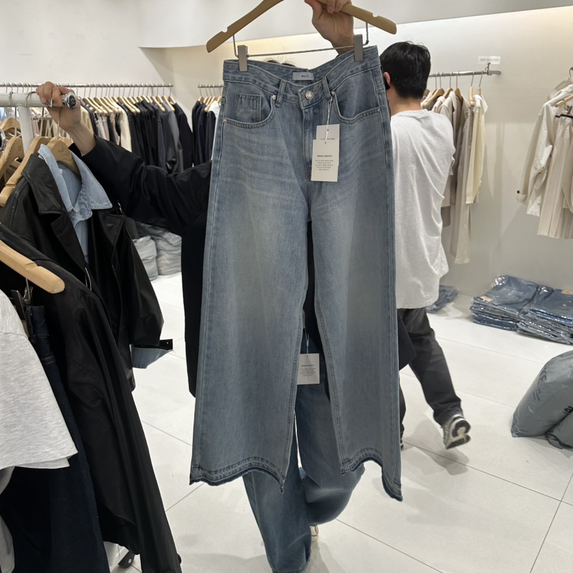 BLUEI-D/N SHARP韓國代購女裝新款職業熱賣休閑牛仔褲Blue i-d/N SHARP牛仔褲圖色1