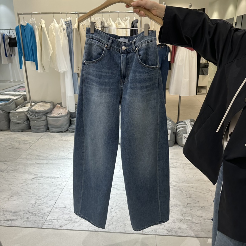 BLUEI-D/N SHARP韓國直郵女士新品時尚推薦職業牛仔褲Blue i-d/N SHARP牛仔褲圖色1