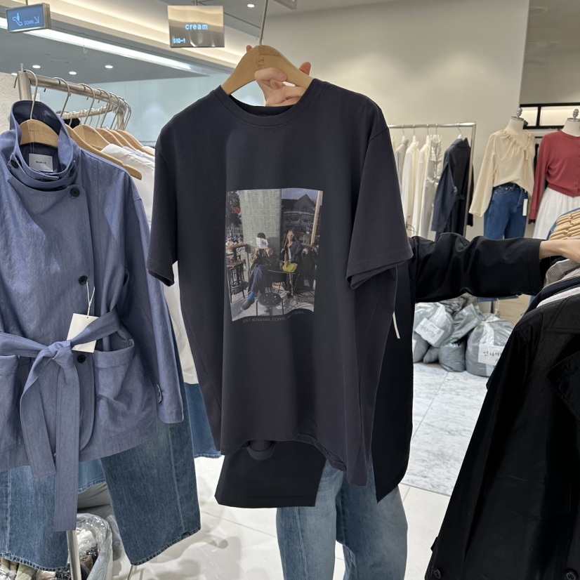 BLUEI-D/N SHARP韓國代購女士新款熱賣人氣推薦休閑T恤Blue i-d/N SHARPT恤圖色4